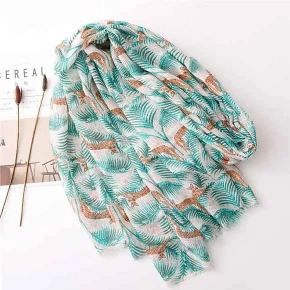 Ladies Lovely Tropical Scarf  - Picture 3 of 5